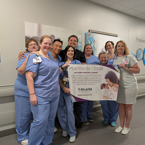 McLaren Greater Lansing’s Birthplace Receives Highest Designation by the MI AIM